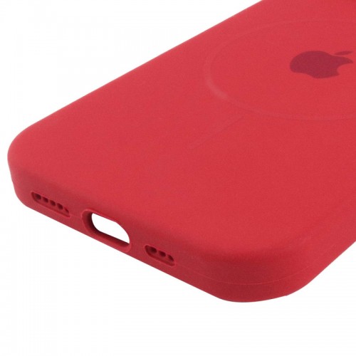 Чохол Silicone Case Full Protective (AA) with MagSafe для Apple iPhone 15 Plus (6.7") Червоний / Deep Red
