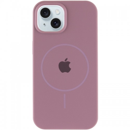 Чехол Silicone Case Full Protective (AA) with MagSafe для Apple iPhone 15 Plus (6.7") Лиловый / Lilac Pride