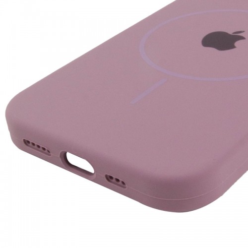 Чехол Silicone Case Full Protective (AA) with MagSafe для Apple iPhone 15 Plus (6.7") Лиловый / Lilac Pride