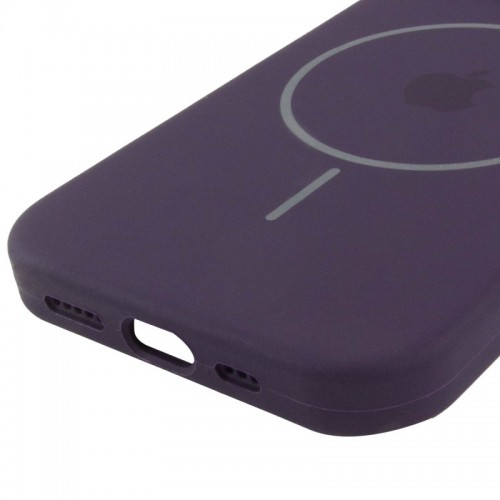 Чехол Silicone Case Full Protective (AA) with MagSafe для Apple iPhone 15 Plus (6.7") Фиолетовый / Elderberry