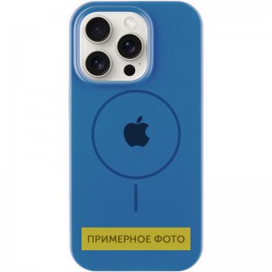Чохол Silicone Case Full Protective (AA) with MagSafe для Apple iPhone 16 (6.1") Синій / Denim Blue