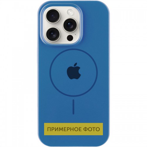 Чохол Silicone Case Full Protective (AA) with MagSafe для Apple iPhone 16 (6.1") Синій / Denim Blue