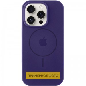 Чохол Silicone Case Full Protective (AA) with MagSafe для Apple iPhone 16 (6.1") Фіолетовий / Elderberry