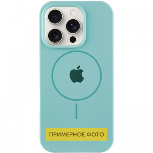 Чехол Silicone Case Full Protective (AA) с MagSafe для Apple iPhone 16 Plus (6.7") Бирюзовый / Marine Green