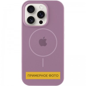 Чехол Silicone Case Full Protective (AA) с MagSafe для Apple iPhone 16 Plus (6.7") Лиловый / Lilac Pride