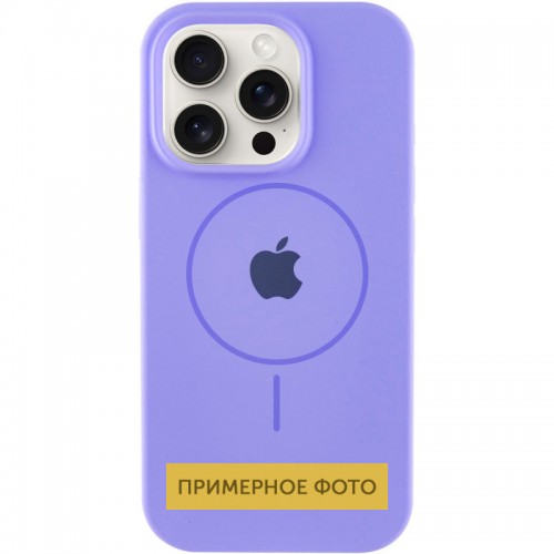 Чехол Silicone Case Full Protective (AA) with MagSafe для Apple iPhone 16 Plus (6.7") Сиреневый / Lilac