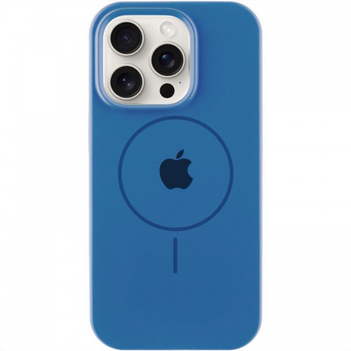 Чехол Silicone Case Full Protective (AA) с MagSafe для Apple iPhone 16 Pro (6,3") Синий / Denim Blue