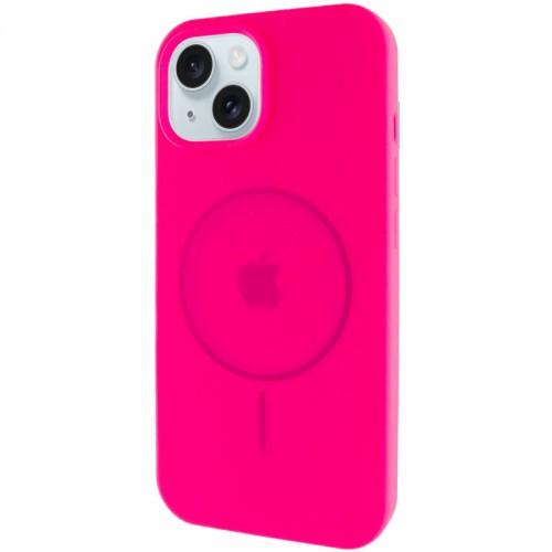 Чохол Silicone Case Full Protective (AA) with MagSafe для Apple iPhone 14 (6.1") Рожевий / Barbie pink