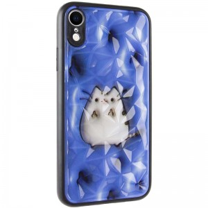 Чехол TPU+PC Prisma Fluffie для Apple iPhone XR (6.1") Pusheen