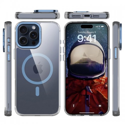 Чохол TPU Space Case Apex with MagSafe для Apple iPhone 15 Pro Max (6.7") Navy Blue