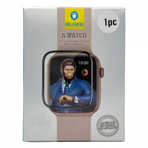 Полімерна 3D плівка Blueo High-Molecule для Apple Watch 7/8/9 41mm (+ аплікатор) Чорний