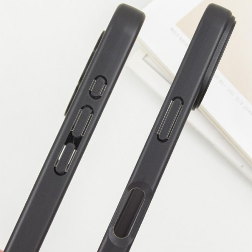 TPU чохол Transparent + Colour 1,5mm для Apple iPhone 16 (6.1") Black