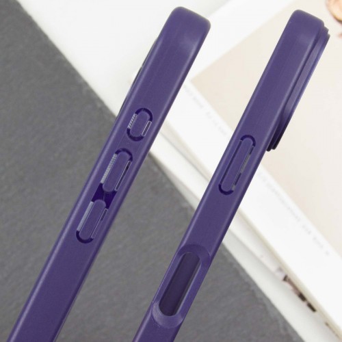 TPU чехол Transparent + Colour 1,5 мм для Apple iPhone 16 (6.1") Фиолетовый