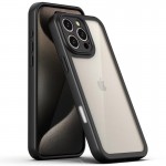 Чехол TPU Transparent + Colour 1,5 мм для Apple iPhone 16 Pro (6,3") Черный
