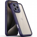 TPU чехол Transparent + Colour 1,5 мм для Apple iPhone 16 Pro (6.3") фиолетовый