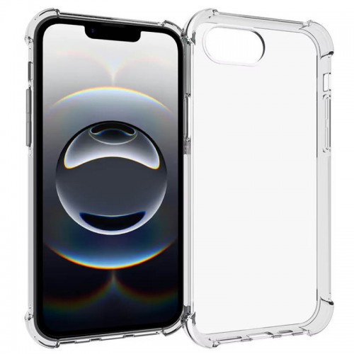 TPU чохол GETMAN Ease logo посилені кути для Apple iPhone 16e (6.1") Безбарвний (прозорий)