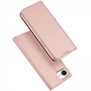 Чохол-книжка Dux Ducis з кишенею для візиток для Apple iPhone 16e (6.1") Rose Gold