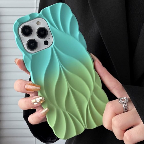 TPU чохол Leaf для Apple iPhone 14 Pro Max (6.7") Marine Green / Mint