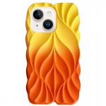 TPU чехол Leaf для Apple iPhone 15 (6.1") Жёлтый / Оранжевый