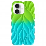 TPU чехол Leaf для Apple iPhone 16 (6.1") Зеленый / Аква