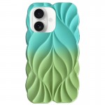 TPU чехол Leaf для Apple iPhone 16 (6.1") Морской зелёный / Мятный
