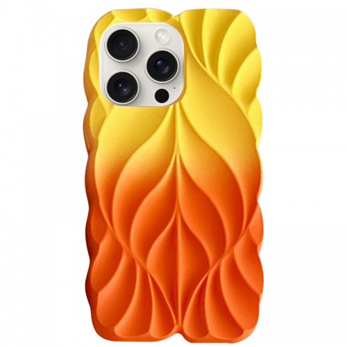 TPU чохол Leaf для Apple iPhone 16 Pro Max (6.9") Yellow / Orange