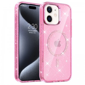 Чохол TPU Eclipse Sparkle (MagFit) для Apple iPhone 11 (6.1") Pink