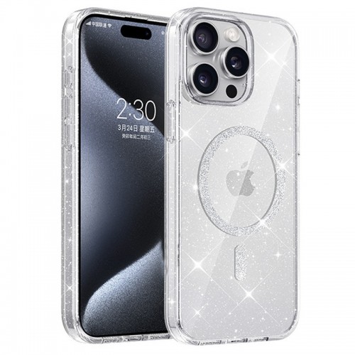 Чохол TPU Eclipse Sparkle (MagFit) для Apple iPhone 12 Pro / 12 (6.1") Clear