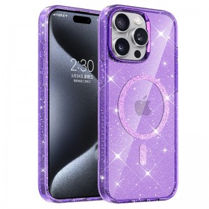 Чохол TPU Eclipse Sparkle (MagFit) для Apple iPhone 12 Pro Max (6.7") Purple