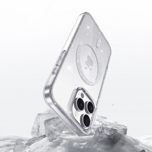 Чохол TPU Eclipse Sparkle (MagFit) для Apple iPhone 15 Pro Max (6.7") Clear