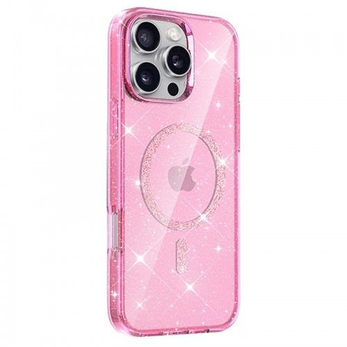 Чохол TPU Eclipse Sparkle (MagFit) для Apple iPhone 16 Pro (6.3") Pink