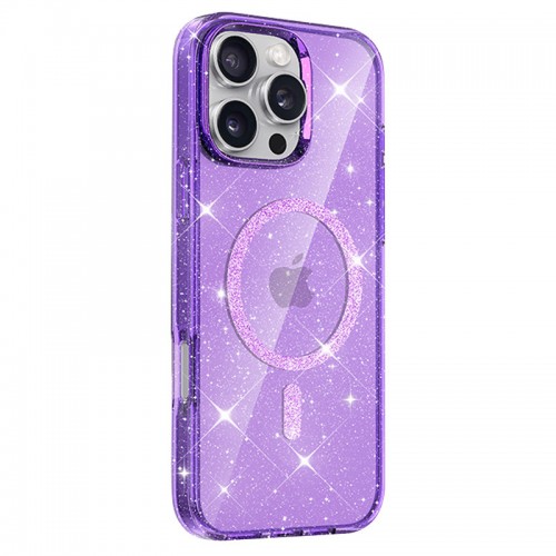 Чохол TPU Eclipse Sparkle (MagFit) для Apple iPhone 16 Pro Max (6.9") Purple