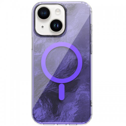 Чохол TPU Shiny Mountain (MagFit) для Apple iPhone 15 (6.1") Purple