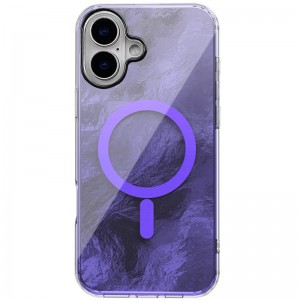 Чохол TPU Shiny Mountain (MagFit) для Apple iPhone 16 (6.1") Purple