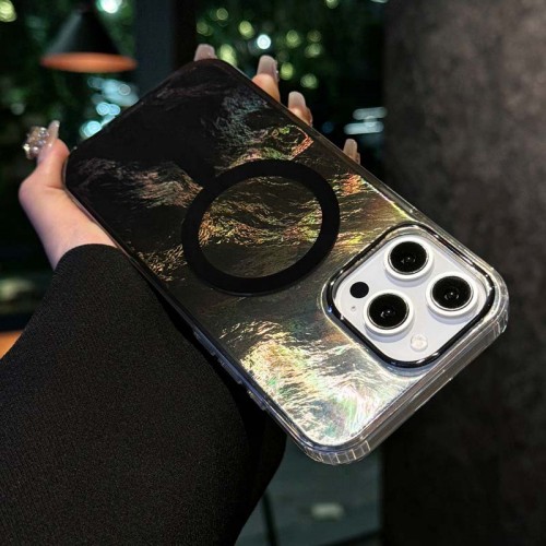 Чехол TPU Shiny Mountain (MagFit) для Apple iPhone 16 Pro (6.3") Black
