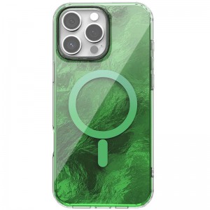 Чехол TPU Shiny Mountain (MagFit) для Apple iPhone 16 Pro (6,3") Green