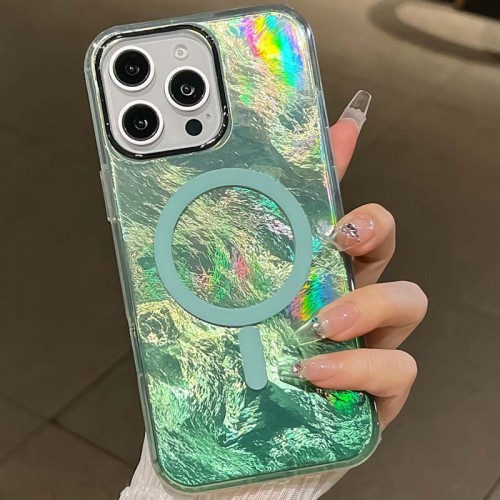 Чехол TPU Shiny Mountain (MagFit) для Apple iPhone 16 Pro (6,3") Green