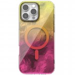 Чохол TPU Shiny Mountain (MagFit) для Apple iPhone 16 Pro (6.3") Yellow / Pink