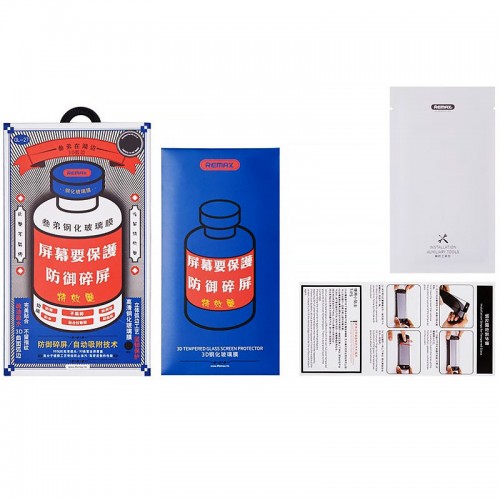 Защитное стекло Remax 3D (GL-27) для Apple iPhone 15 Pro (6.1") Черный