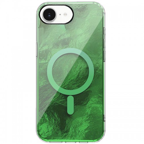 Чохол TPU Shiny Mountain (MagFit) для Apple iPhone 16e (6.1") Green