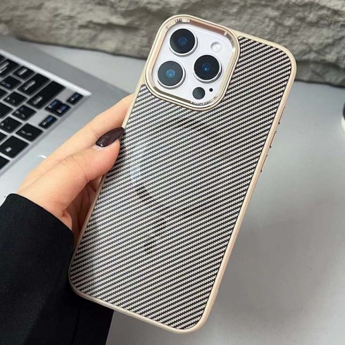 Чохол TPU+PC Carbon Mirage with MagSafe для Apple iPhone 15 Pro Max (6.7") Antique White