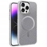 Чохол TPU+PC Carbon Mirage with MagSafe для Apple iPhone 16 Pro Max (6.9") Grey