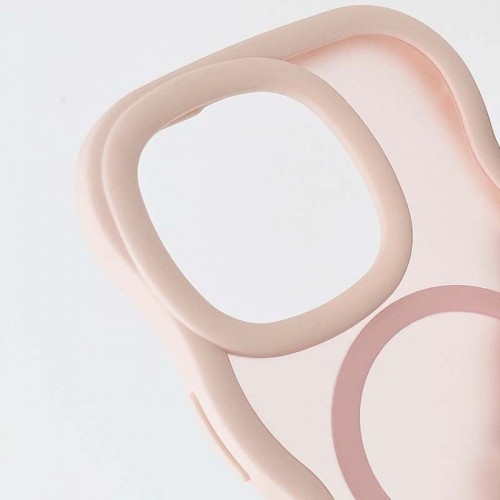 Чехол TPU+PC Undine с MagSafe для Apple iPhone 15 Pro (6.1") Розовый