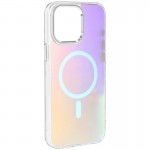Чохол TPU Lunar Glow (MagFit) для Apple iPhone 12 Pro Max (6.7") Silver White