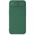 Карбонова накладка Nillkin CamShield Pro для Apple iPhone 16e (6.1") Deep Green