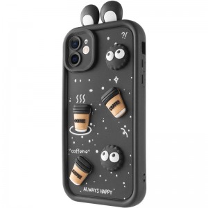Чохол TPU Toys Case with Ears для Apple iPhone 12 (6.1") Black