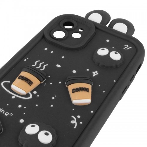 Чохол TPU Toys Case with Ears для Apple iPhone 12 (6.1") Black