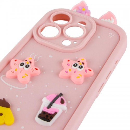 Чехол TPU Toys Case with Ears для Apple iPhone 12 Pro (6.1") Светло-розовый