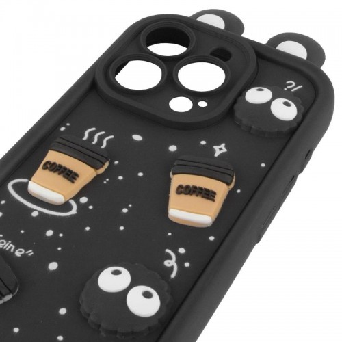 Чехол TPU Toys Case with Ears для Apple iPhone 12 Pro (6.1") Черный
