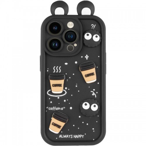 Чехол TPU Toys Case with Ears для Apple iPhone 12 Pro Max (6.7") Черный